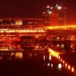 Knoxville South Waterfront at Night