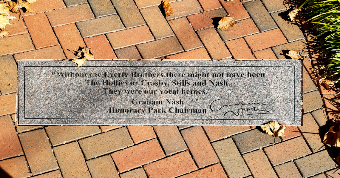 Graham Nash Everly Bros Plaque