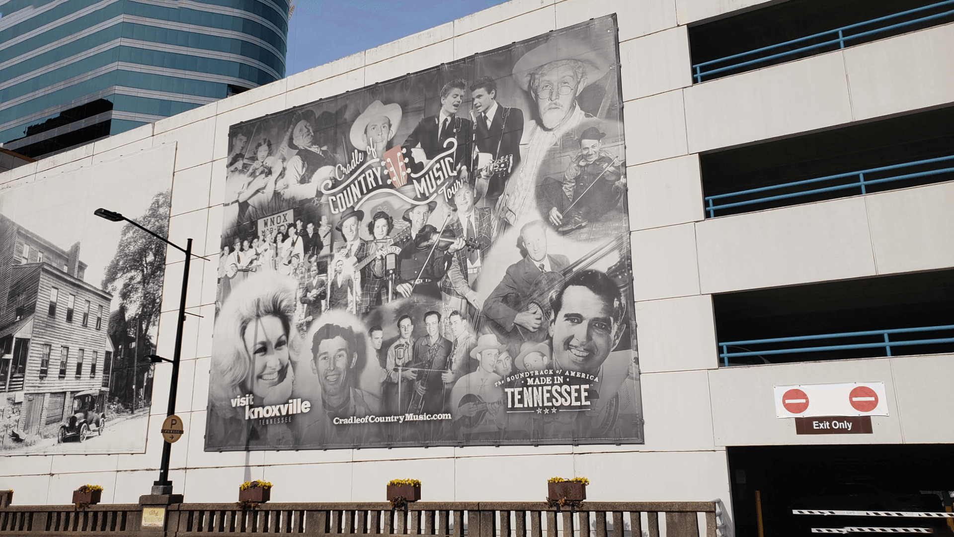 The Country Music Billboard in Downtown Knoxville Tennessee